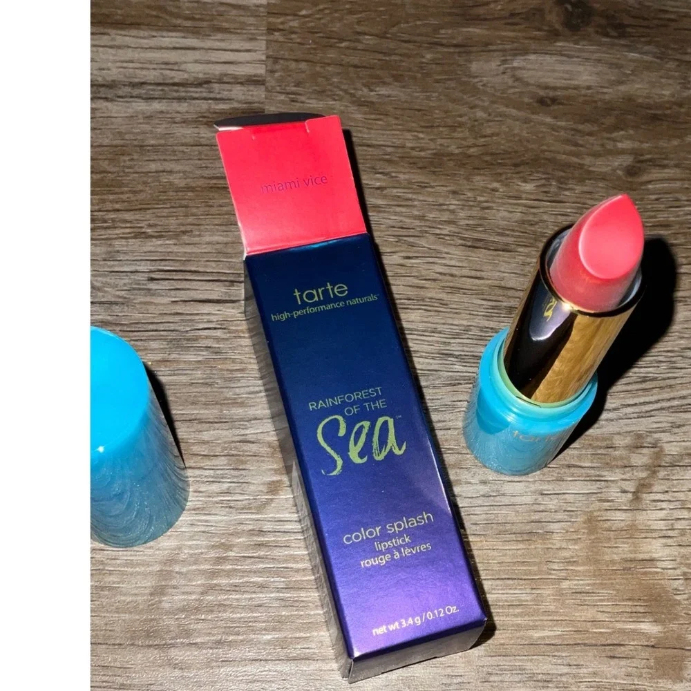 Tarte Color Splash Lipstick Rainforest of the Sea Miami Vice Creamy Matte Finish